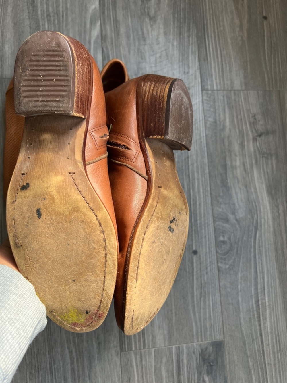 Lot bundle Sam eldman boot Cole Haan loafers flats brown 9.5 brown driver leathe - Picture 5 of 5